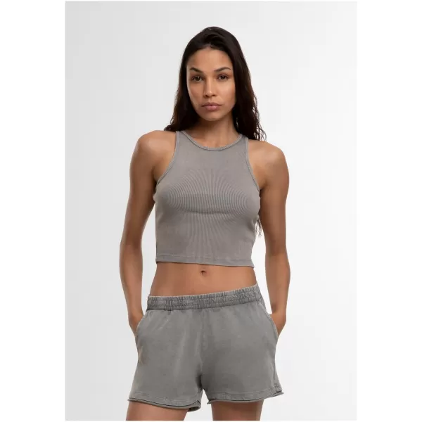  Damen-T-Shirt URBAN CLASSICS TB7482 STAHLGRAU 