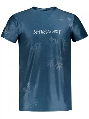 Herren-Weihnachtsshirt Premium ALTISPORT VOJ/ALMVN7TR06 DUNKELBLAU