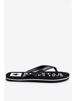 Herren-Flip-Flops BIG STAR LL174444 SCHWARZ Big Star Shoes