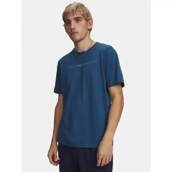  Herren-T-Shirt UNDER ARMOUR M BLUR WM SS 6009248-498 BLAU 