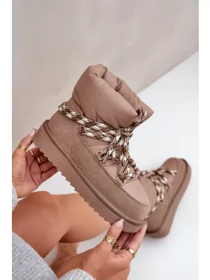 Schneemänner für Frauen D.FRANKLIN DFSH375003 TAUPE