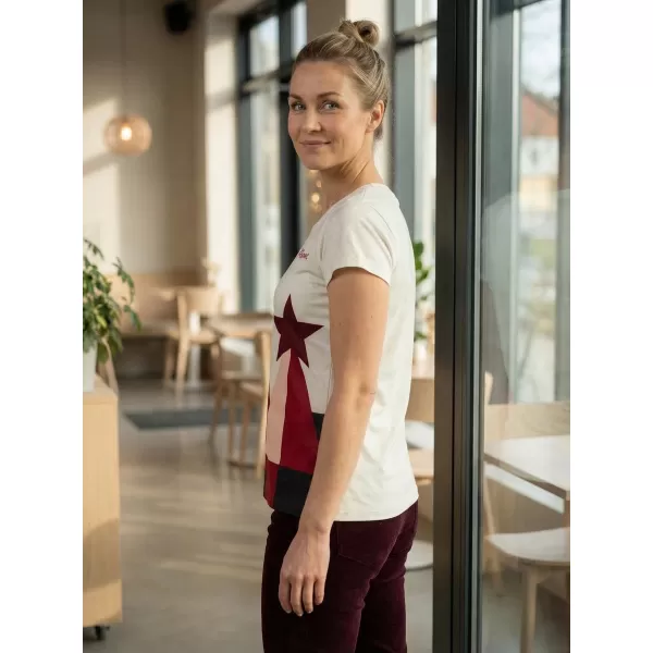  Premium-Weihnachts-T-Shirt für Damen ALTISPORT VOJ/ALWVN11TR06 CREMIG 
