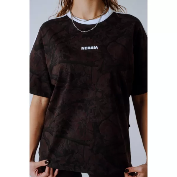  T-Shirt mit entspannter Passform POWER 894 DARK BROWN CAMO Nebbia 