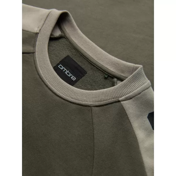  Herren-Sweatshirt OMBRE OM-SSNZ-0200 OLIVE 
