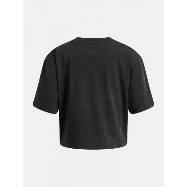  Mädchen-T-Shirt UNDER ARMOUR UA G RIVAL WASH SS 6011673-001 SCHWARZ 