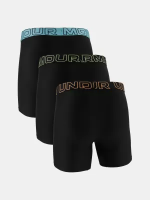 Herren-Boxershorts UNDER ARMOUR UA PERFORMANCE TECH - SOLID 6IN - 3PK 1383878-003 BLACK