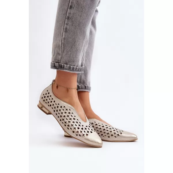  Ballerinas für Damen ZAZOO 2883 GOLD 