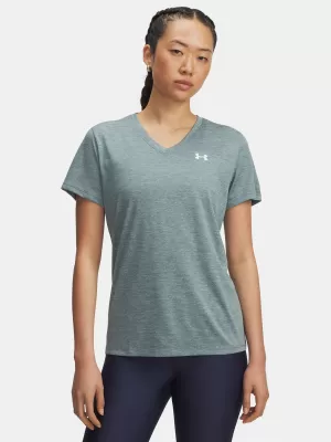 Damen-T-Shirt UNDER ARMOUR TECH SSV- TWIST 1384227-587 BLAU