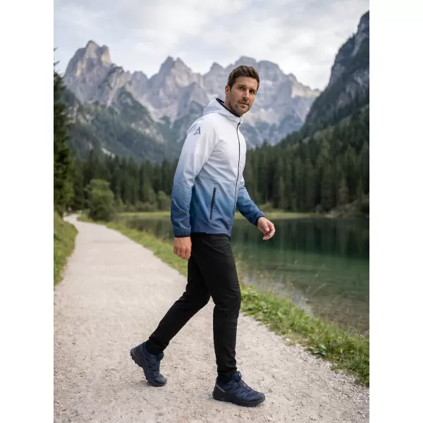  Premium-Softshelljacke für Herren ALTISPORT VOJ/ALM126JACK01 MARINEBLAU/WEIß 