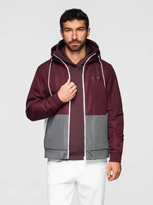 Herrenjacke OMBRE OM-JANP-0242 BURGUNDERGRAU