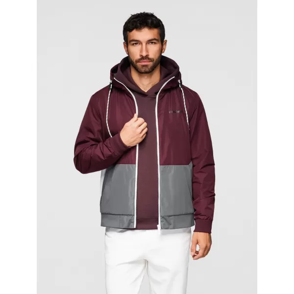  Herrenjacke OMBRE OM-JANP-0242 BURGUNDERGRAU 