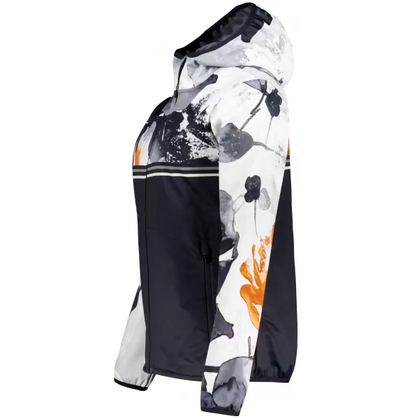  Premium-Softshelljacke für Damen ALTISPORT VOJ/ALW117JACK01 SCHWARZ/ORANGE 