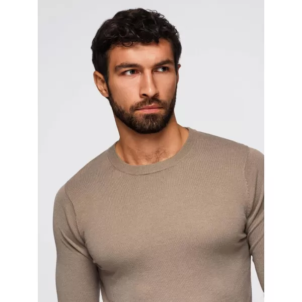  Herrenpullover OMBRE OM-SWBS-0106 DUNKELBEIGE 