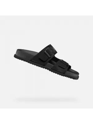 Herrenhausschuhe GEOX PARNAIBA G014434 SCHWARZ