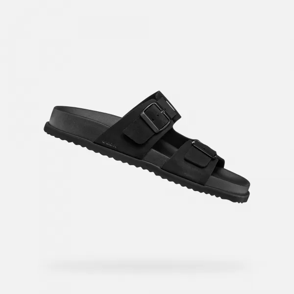  Herrenhausschuhe GEOX PARNAIBA G014434 SCHWARZ 