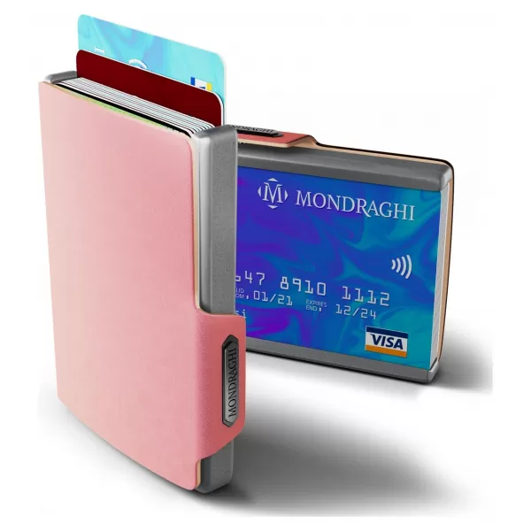  Geldbörse MONDRAGHI SAFFIANO ROSA 