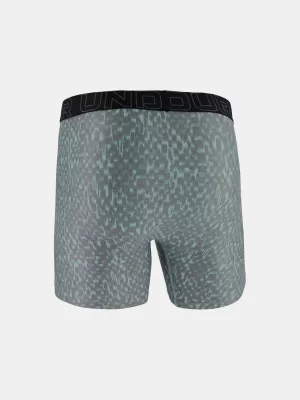 Herren-Boxershorts UNDER ARMOUR UA PERFORMANCE TECH - PRINT 6IN - 1PK 1383875-477 BLAU