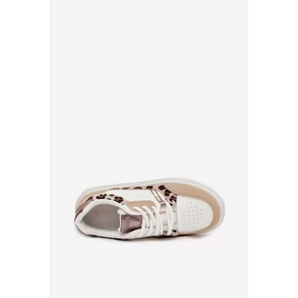  Damen-Sneaker BIG STAR SS274357 WEISS/BEIGE Big Star Shoes 
