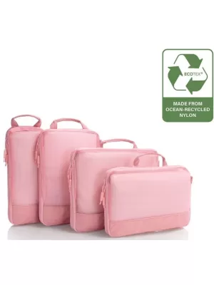 Koffer HEYS Ecotex Compression Packing Cube 4 Pc Set ROSA SAND