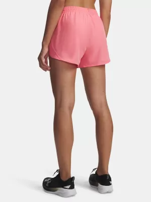 Damen-Shorts UNDER ARMOUR UA FLY BY 3'' SHORTS 1382438-602 ROSA