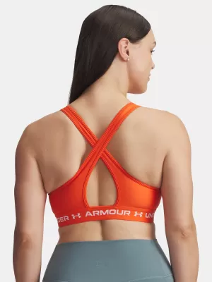 Damen-BH UNDER ARMOUR CROSSBACK MID BRA 1361034-844 ORANGE