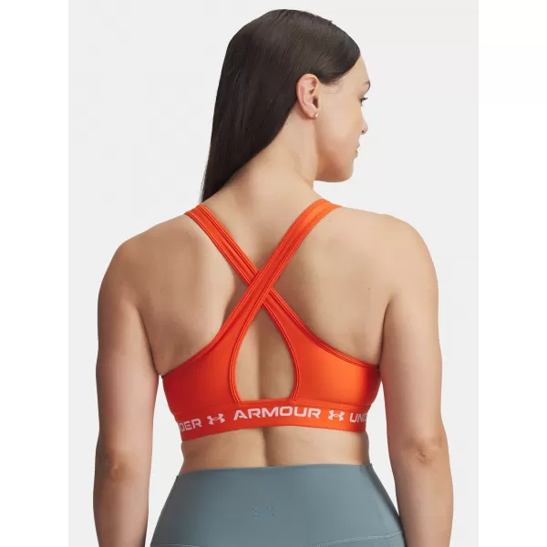  Damen-BH UNDER ARMOUR CROSSBACK MID BRA 1361034-844 ORANGE 