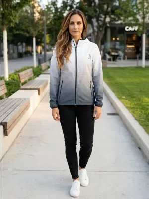 Premium-Softshelljacke für Damen ALTISPORT VOJ/ALW126JACK01 SCHWARZ UND WEIß