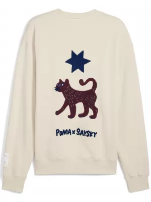 Sweatshirt PUMA UNISEX X SAYSKY LS KNIT 527557-87 ALPINER SCHNEE