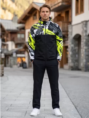 Premium-Softshelljacke für Herren ALTISPORT VOJ/ALM039JACK01 SCHWARZ UND GELB