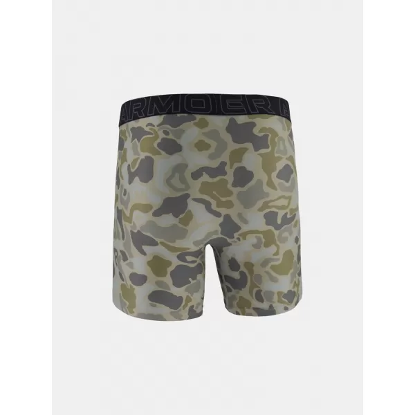  Herren-Boxershorts UNDER ARMOUR UA PERFORMANCE TECH - PRINT 6IN - 1PK 1383875-069 TITAN 