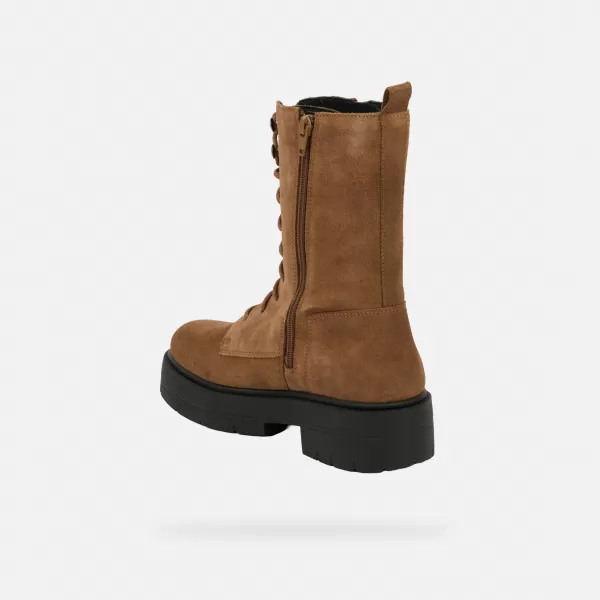  Damen-Stiefeletten GEOX SPHERICA EC7 G004252 BRAUN 