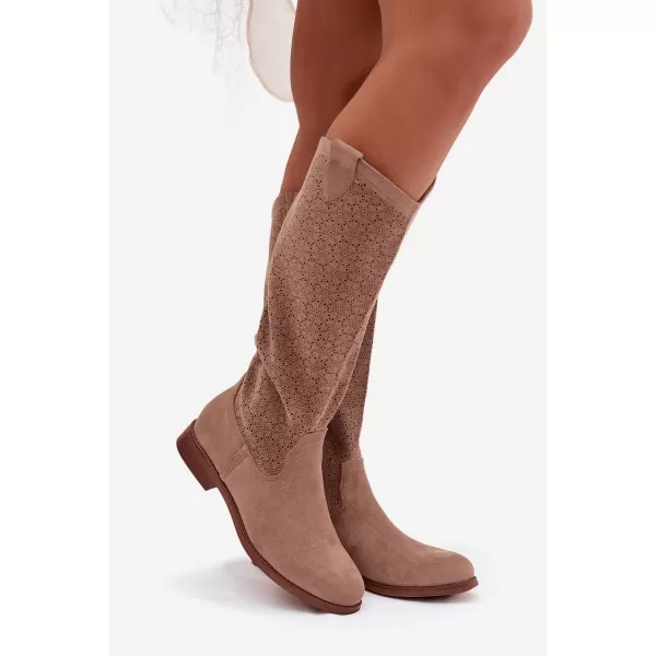  Damenstiefel S.BARSKI HY61-8022 BEIGE 