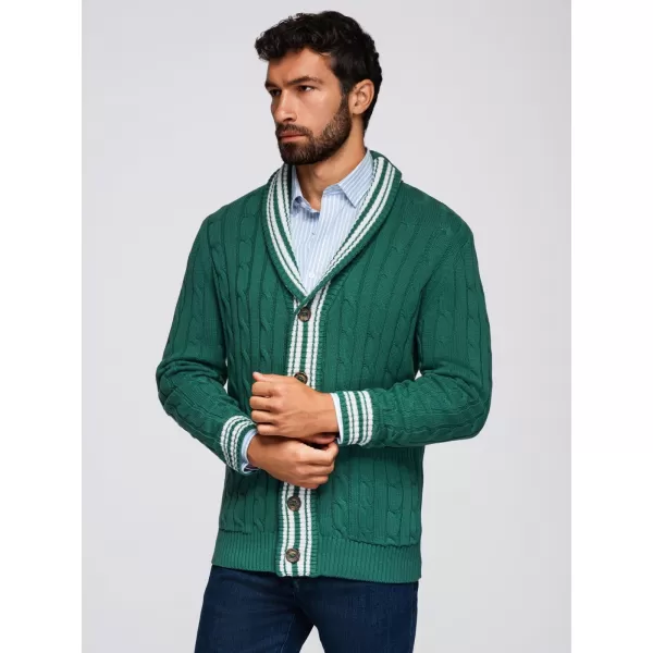  Herren-Cardigan OMBRE OM-SWCD-0152 GRÜN 