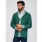 Herren-Cardigan OMBRE OM-SWCD-0152 GRÜN