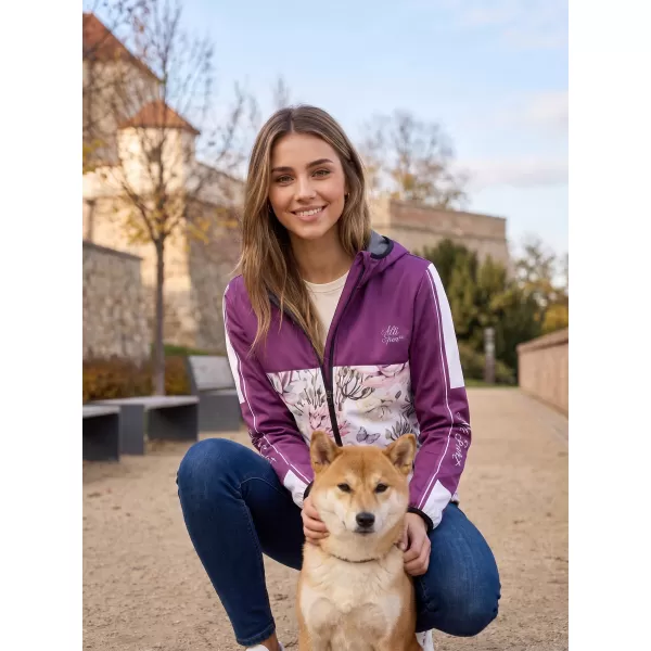  Premium-Softshelljacke für Damen ALTISPORT VOJ/ALW008JACK01 BURGUND 