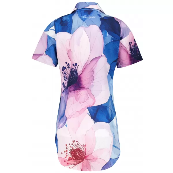  Premium-Shirt für Damen ALTISPORT VOJ/ALW117KOS01 BLAU/ROSA 