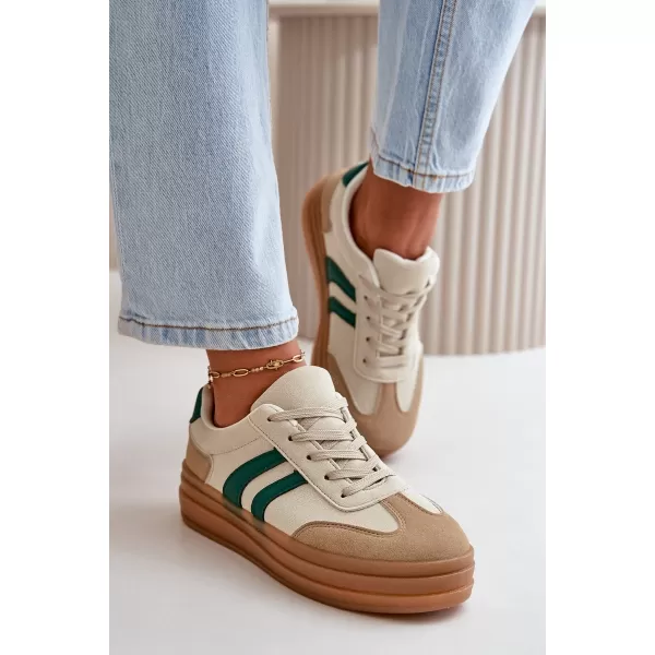  Damen-Sneaker EVENTO NESONICE BEIGE/GRÜN 
