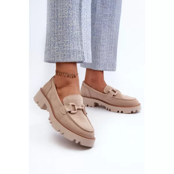  Damenmokassins D&A TW117 BEIGE 