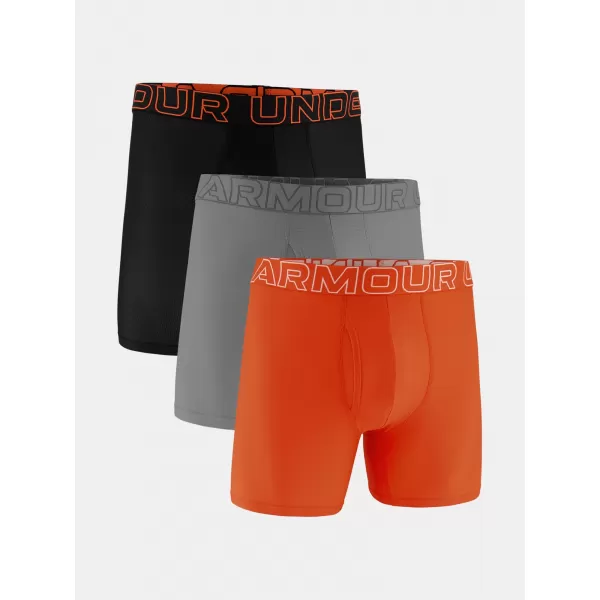  Herren-Boxershorts UNDER ARMOUR UA PERFORMANCE TECH MESH - SOLID 6IN - 1383884-690 ROT 