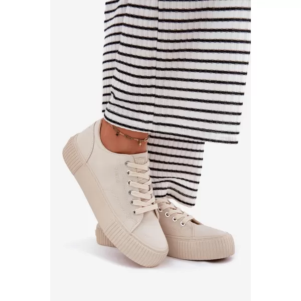  Damen-Sneaker BIG STAR RR274407 BEIGE Big Star Shoes 
