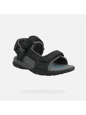 Herrensandalen GEOX SPHERICA EC5 G014392 SCHWARZ