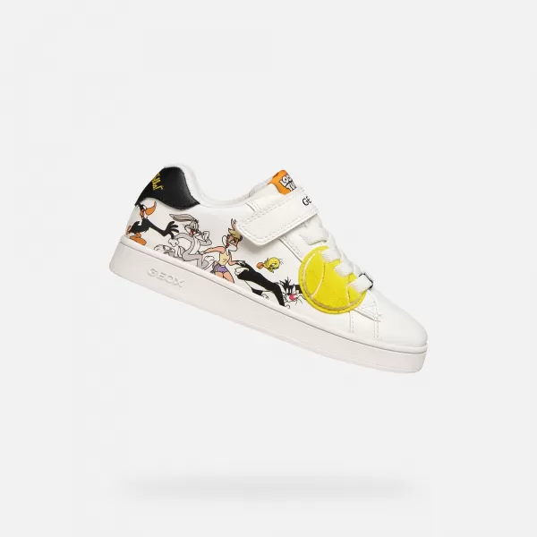  Turnschuhe für Jungen GEOX ECLYPER J65LSE054FUC0404 WEIß 