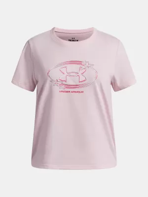 Mädchen-T-Shirt UNDER ARMOUR UA G STAR LOGO LOCKERTAG SS 6009718-647 ROSA