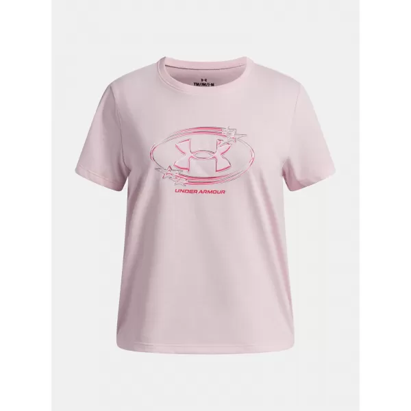 Mädchen-T-Shirt UNDER ARMOUR UA G STAR LOGO LOCKERTAG SS 6009718-647 ROSA 