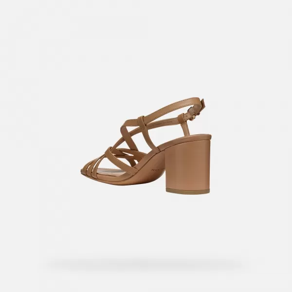  Damensandalen GEOX VIRNILISA 65 S G000930 HELLBRAUN 