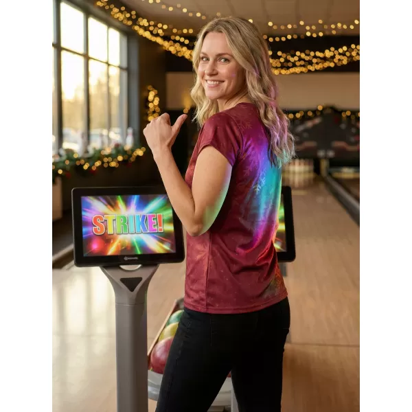  Premium-Weihnachts-T-Shirt für Damen ALTISPORT VOJ/ALWVN7TR06 ROT 