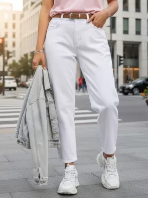 Damenhosen DSTREET UY2884 WEIß