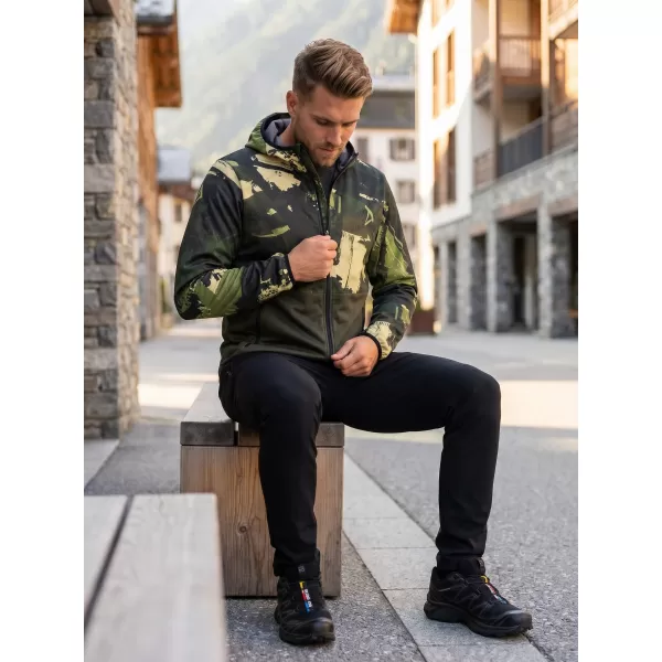  Premium-Softshelljacke für Herren ALTISPORT VOJ/ALM125JACK01 MASKE/GRN 