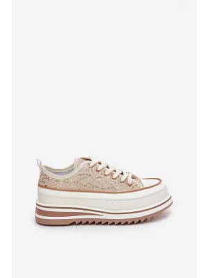 Damen-Sneaker S.BARSKI BF51-101 BEIGE