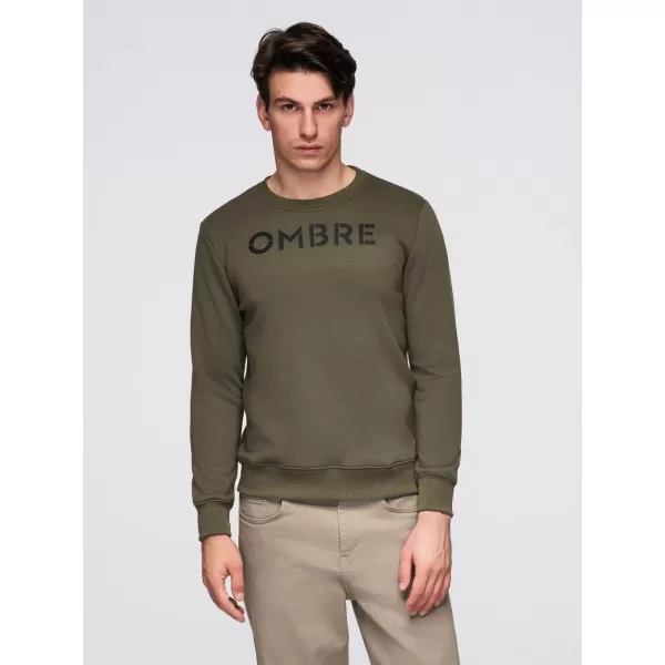  Herren-Sweatshirt OMBRE B1711 DUNKLES OLIV 